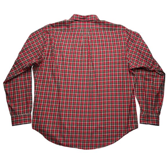 Polo Ralph Lauren Shirts Men’s XL Plaid Long Sleeve‎ Button Down Classic Fit Red - Picture 7 of 8